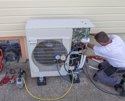 Installation d'une pompe à chaleur air-air